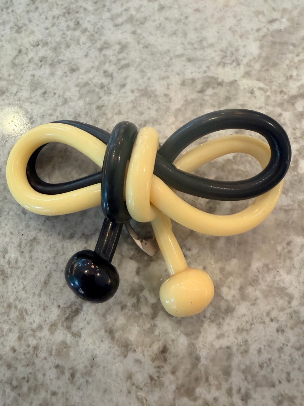 1930s Celluloid “Spaghetti Bow” Brooch/Dress Clip